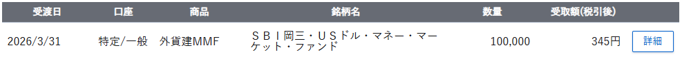 米ドル建てMMFの税引後受取額_20260331